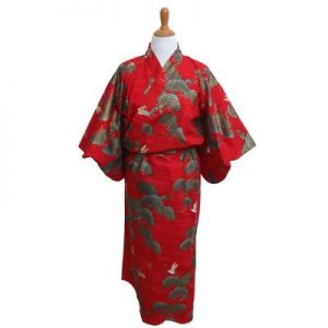 red crane yukata