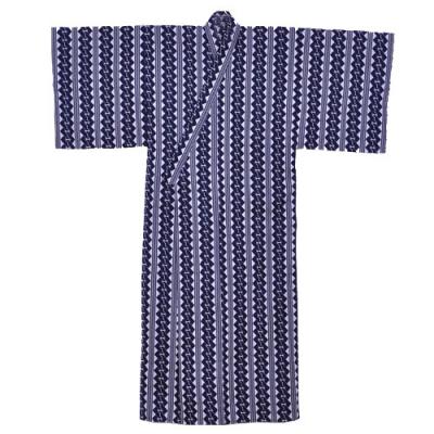 Modern yukata for men in blue and white