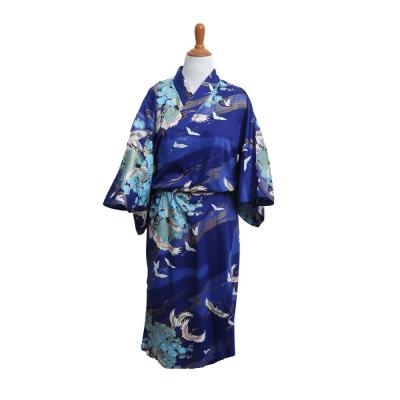 blue kimono for women