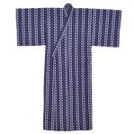 Modern yukata for men in blue and white