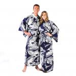 navy koi Japanese yukata