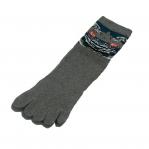 Five toe socks with Great Wave design