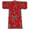 womens yukata red cranes