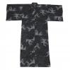 Men's yukata robe with famous Great Wave design from Chopa Zen Home