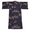 Men's yukata robe with Great Wave design in cotton
