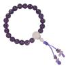 wrist mala with amethyst and rose quartz mala beads