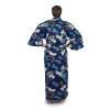Kimono yukata robe for men with cloud dragon design