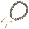 rainbow druzy agate wrist bracelet