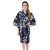 Navy Short Length Kimono
