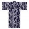 Men's navy dragon yukata robe