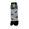 gray tabi socks with cat print for women