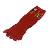 red women's toe socks with pandas