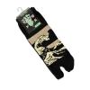 great wave tabi socks in black