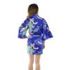 cranes short kimono