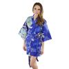 royal cranes short kimono